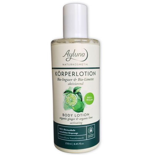 Körperlotion Bio-Ingwer & Bio-Limette aktivierend