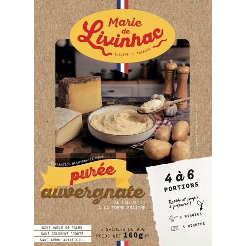 Puré de Auvernia con tomme y cantal 2/3 partes