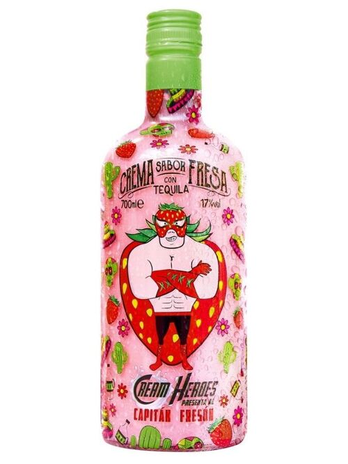 Cream Heroes - Crème de Tequila à la Fraise - Captain Freson - 17%