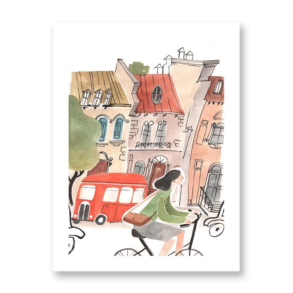 Paseo en Londres - Póster artístico