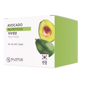 Masque de boue infusé à l'avocat K-Lotus : hydratation et nutrition luxueuses pour une peau radieuse 3