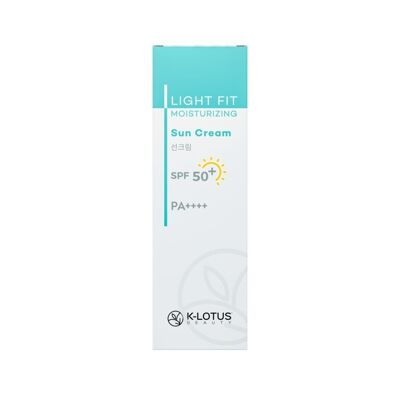 K-Lotus Beauty Crema solar para rostro y cuerpo Light Fit SPF 50+ PA++++