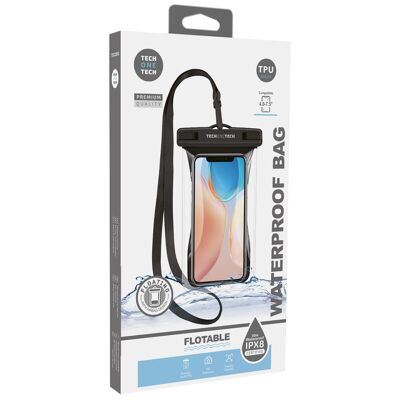 Custodia impermeabile in acqua galleggiante in TPU nero IPX8