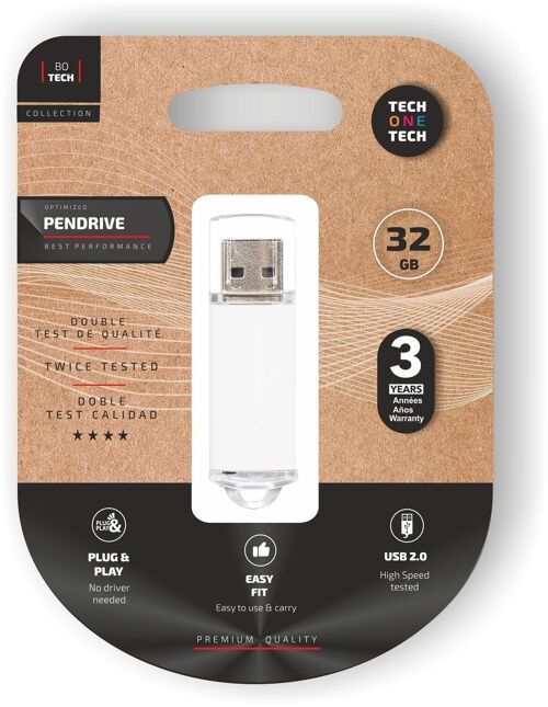 Basic white pendrive 32 Gb memoria usb