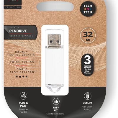 Einfaches weißes Pendrive mit 32 GB USB-Speicher