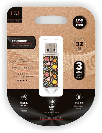 Mémoire USB Candy Pop, clé USB 32 Go