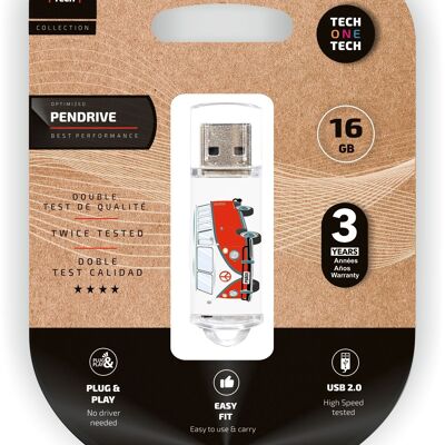 Memoria USB Camper Van-Van Pendrive 16 Gb