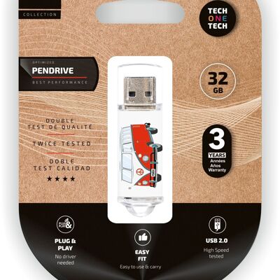Memoria USB Camper Van-Van Pendrive 32 Gb