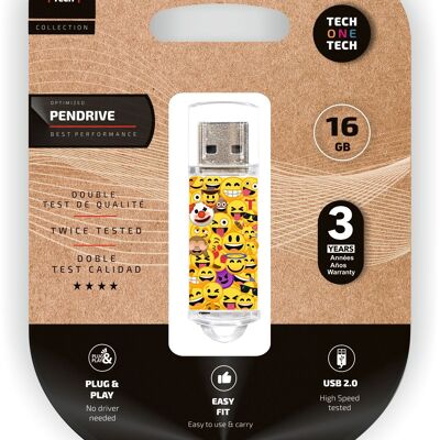 EmojiTech Pendrive Emojis memoria USB 16 Gb