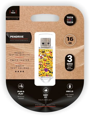 EmojiTech Emojis clé USB 16 Go mémoire USB