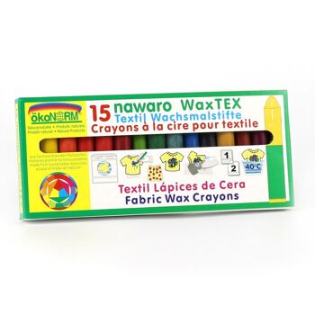 WAX Tex nawaro, peintre à la cire textile - 15 couleurs 1