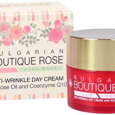 Crema de Día Antiarrugas - Aceite de Rosa y Q10