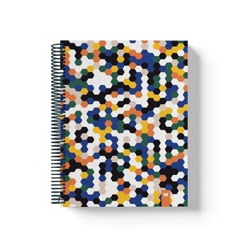 Cahiers à spirale colorés | Exagone 30