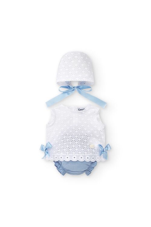 Cocote & Charanga blue newborn dress Ref: 51046