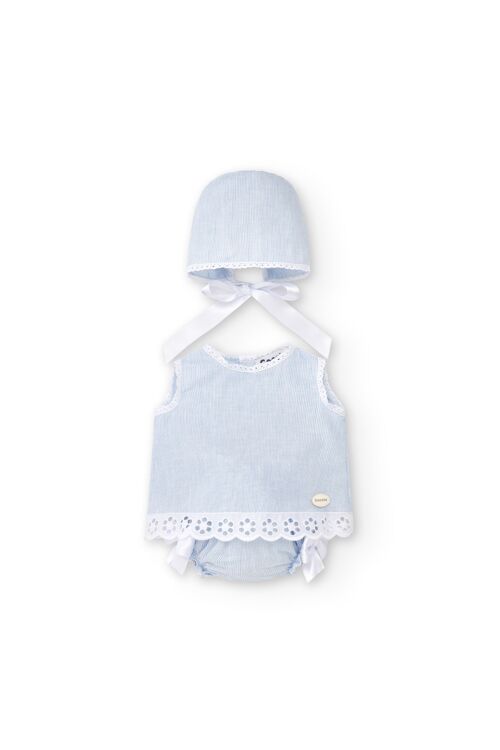 Light blue newborn dress Cocote & Charanga Ref: 51047
