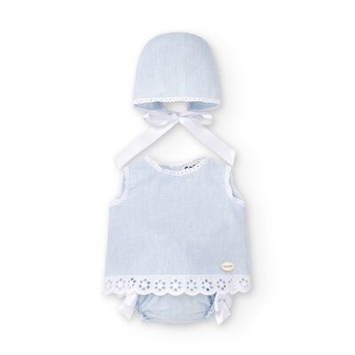 Abito neonato azzurro Cocote & Charanga Rif: 51047