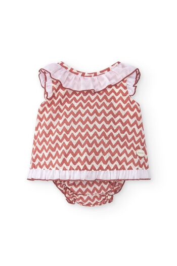 Robe de naissance rouge Cocote & Charanga Réf : 51049 2