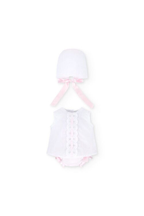 Cocote & Charanga Baby Pink Newborn Dress Ref: 51048