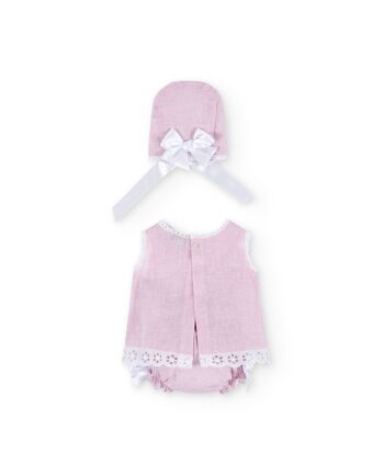 Cocote & Charanga Robe nouveau-né rose bébé Réf : 51047 3