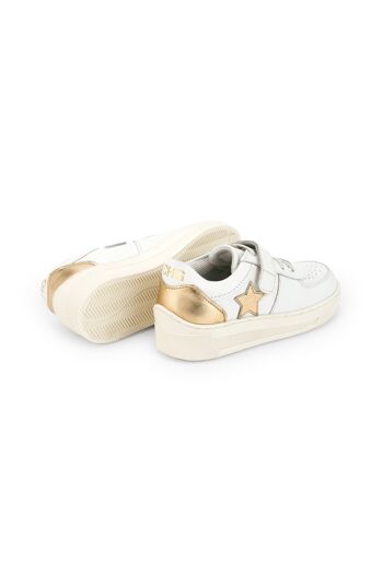 Baskets fille blanches CHG Shoes Réf : 58129 2