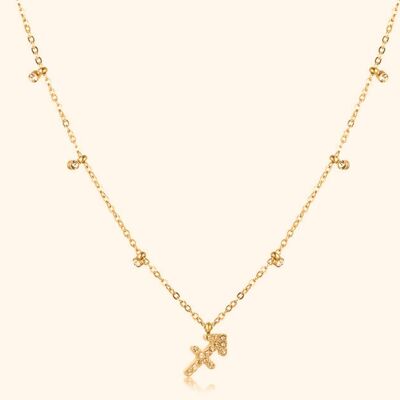 Zarte Sternzeichen-Halskette Schütze aus Gold