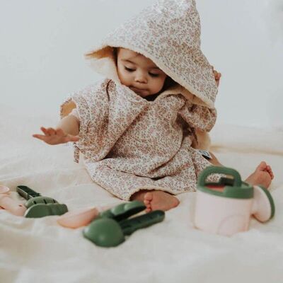 Poncho da bagno lilla