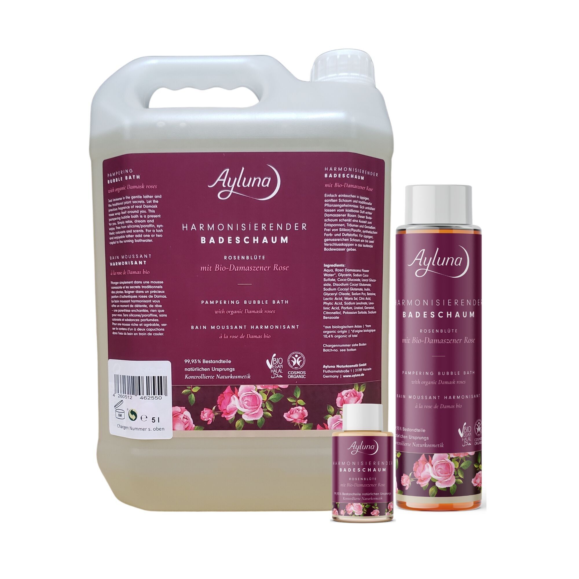 Harmonisierender Badeschaum Rosenblüte im 5l Kanister
