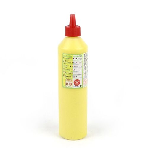 Fingerfarbe nawaro, Flasche 500ml - gelb