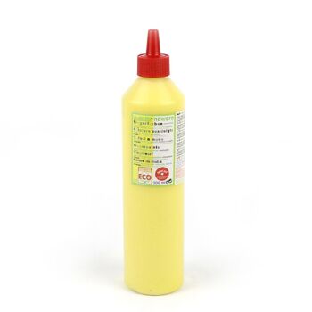 Peinture au doigt nawaro, flacon 500ml - jaune