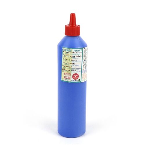 Fingerfarbe nawaro, Flasche 500ml - blau