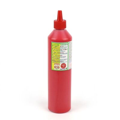 Fingerfarbe nawaro, Flasche 500ml - rot