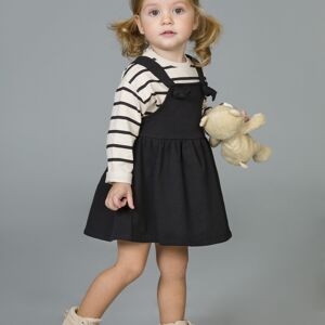 Robe bébé noire nouée Réf : 86230