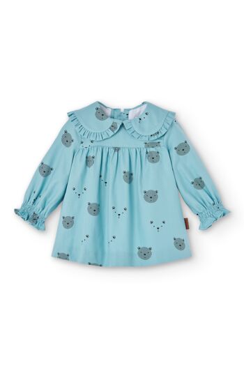 Robe bébé turquoise Cocote & Charanga Réf : 51614 4