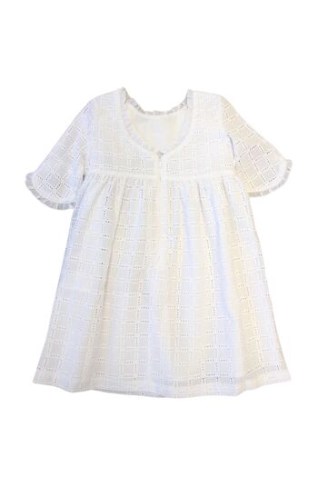 Robe blanche fille Cocote & Charanga Réf : 32424 5