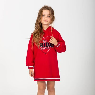 Abito rosso da bambina Rif: 83720