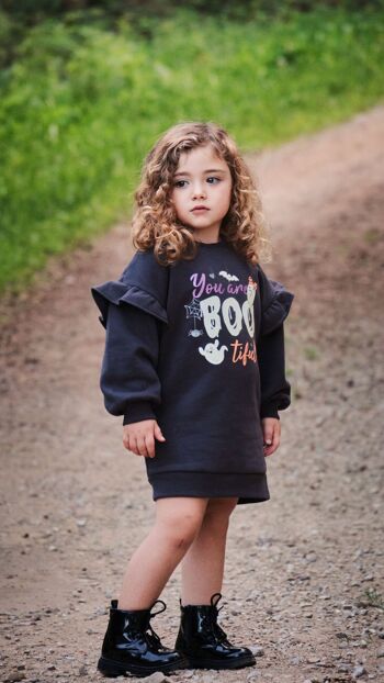 Robe fille Bootiful anthracite Réf : 86384 5