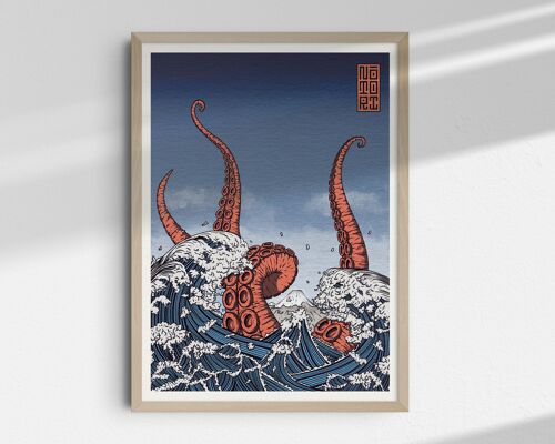 La colère d'Akkorokamui print