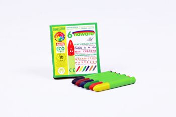 Crayon de cire Nawaro, étui carton - 6 couleurs 2