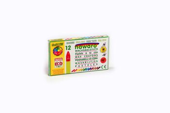 Crayon de cire Nawaro, étui carton - 12 couleurs 1