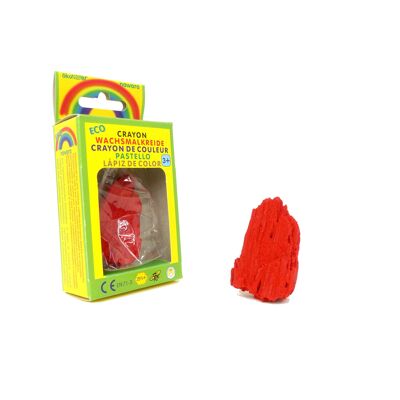 Figurine en cire "Carbo" nawaro, rouge vermillon