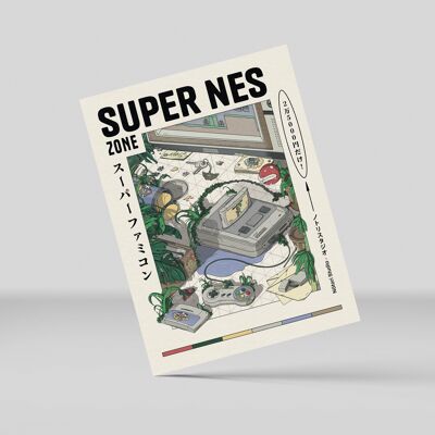 Super Nes Zone Mini-Druck