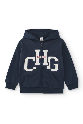 Sweatshirt Garçon CHG Marine Réf : 83102 2