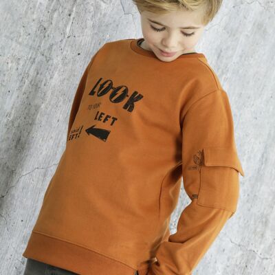 Braunes Sweatshirt für Jungen, Ref: 83839