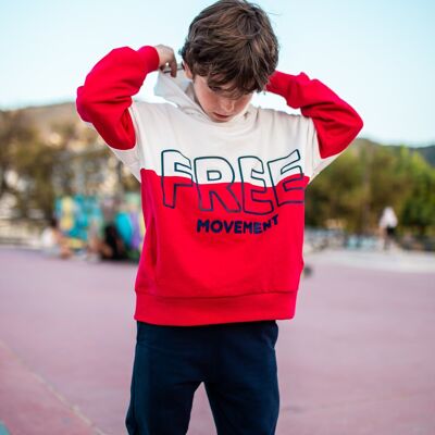 Rotes Sweatshirt für Jungen gratis Ref: 83431