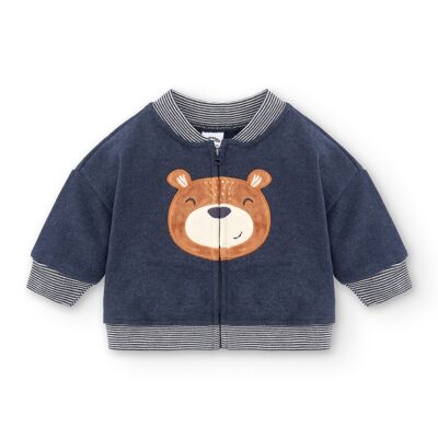 Marineblaues Teddybär-Sweatshirt für Neugeborene Ref: 83172
