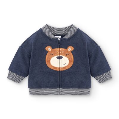 Newborn navy teddy bear sweatshirt Ref: 83172
