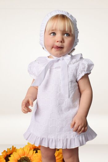 Robe bébé blanche Cocote & Charanga Réf : 32403 3
