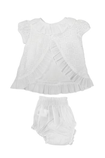 Robe bébé blanche Cocote & Charanga Réf : 32403 5