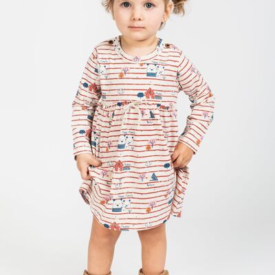 Abito da bambina stampato Rif: 77557