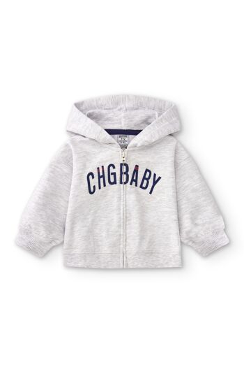 CHG baby sweat bébé gris Réf : 83039 2